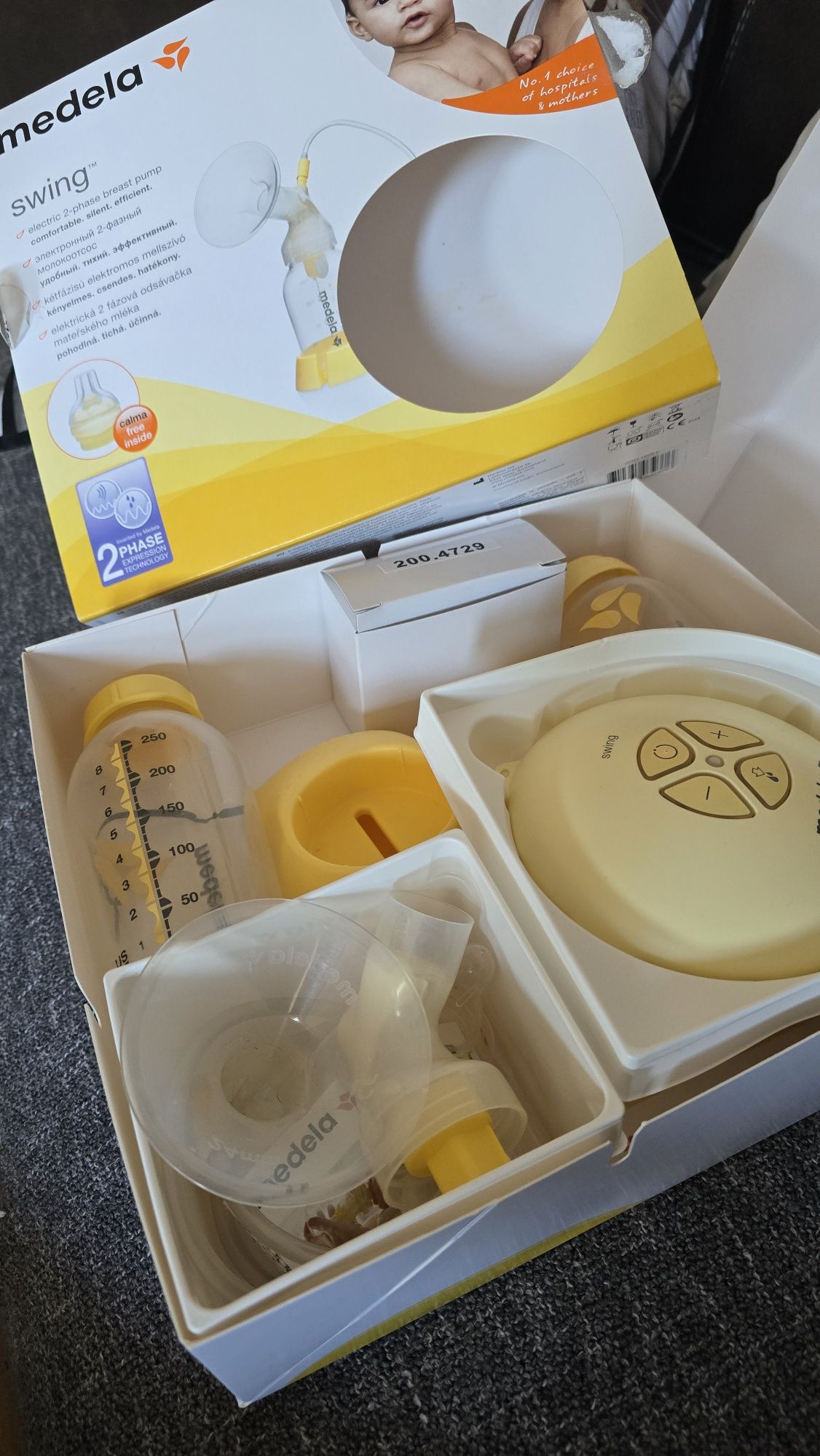 Електрическа помпа за кърма Medela Swing+250ml шише