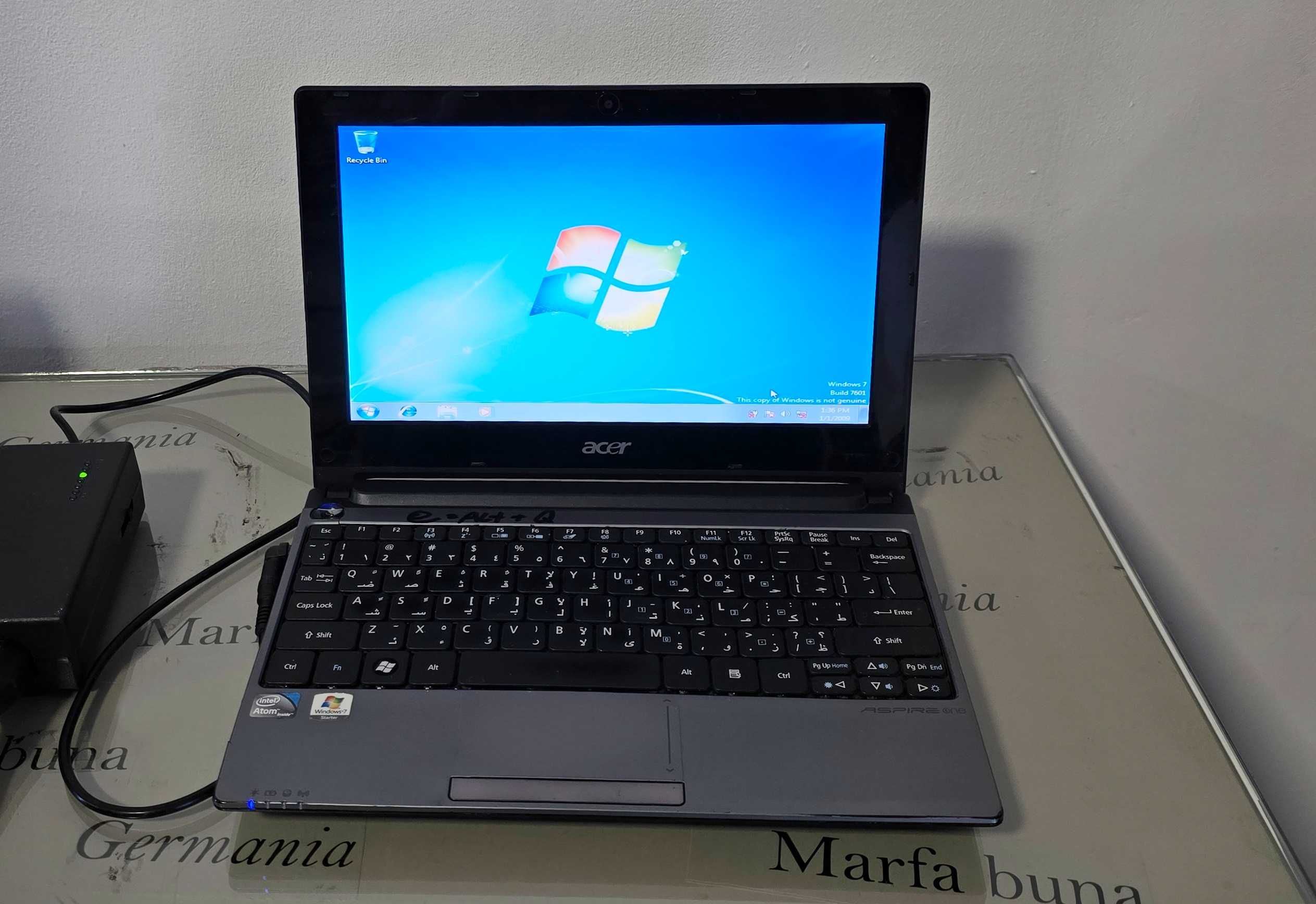 Laptop mini core2 - Acer Aspire One 11.6 inch - functional instalat