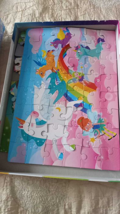 Пъзел 3х48 части с еднорози