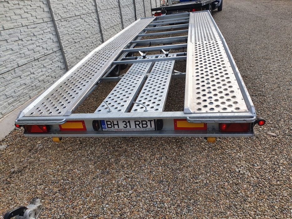 Inchiriez trailer de 6 metri -3500 kg pe 3 axe,de 8,5metri pe 3 axe