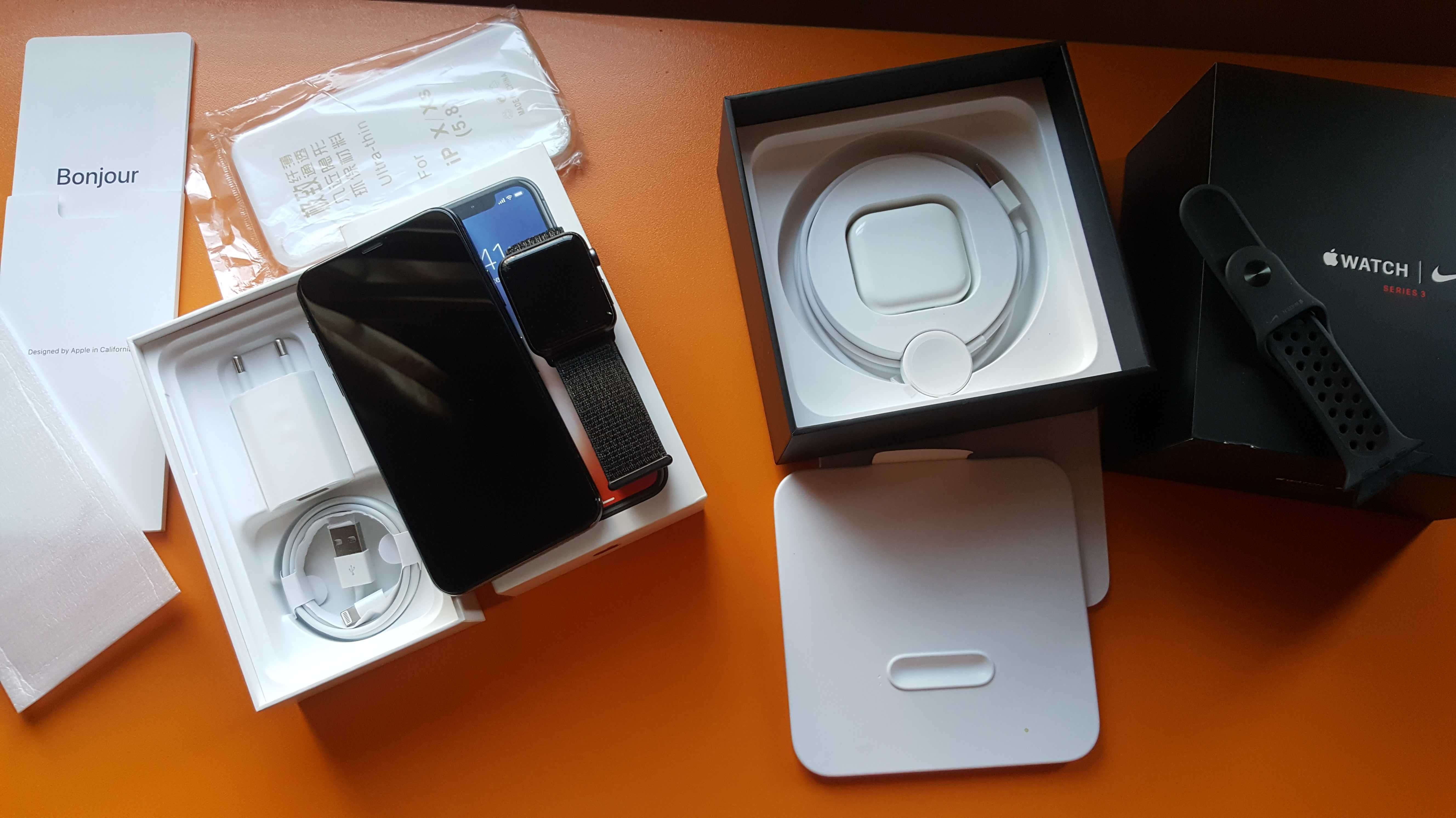Iphone X Black + Apple Watch 3 Cellular