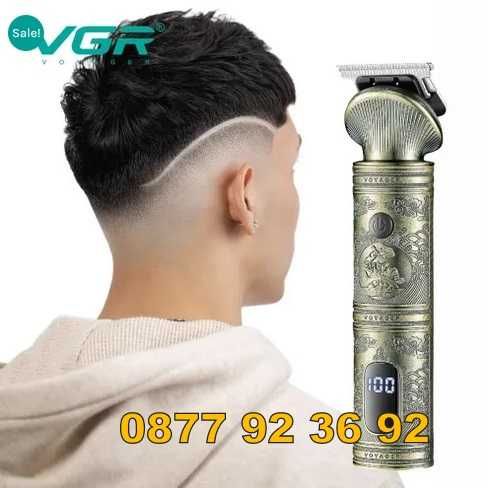 + ДИСПЛЕЙ БЕЗЖИЧНА машинка за подстригване, тример, модел: V-962, VGR