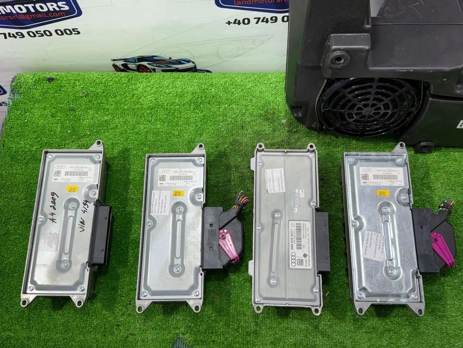DIFUZOR + AMPLIFICATOR AUDIO (4 BUC.) AUDI A4 B8 AVANT 2.0 DIESEL 2009 / AUDI A4 B8 2009-2016 COD OEM 8T0035223AB 8R0035223F 8T0035223AH 8T8035382