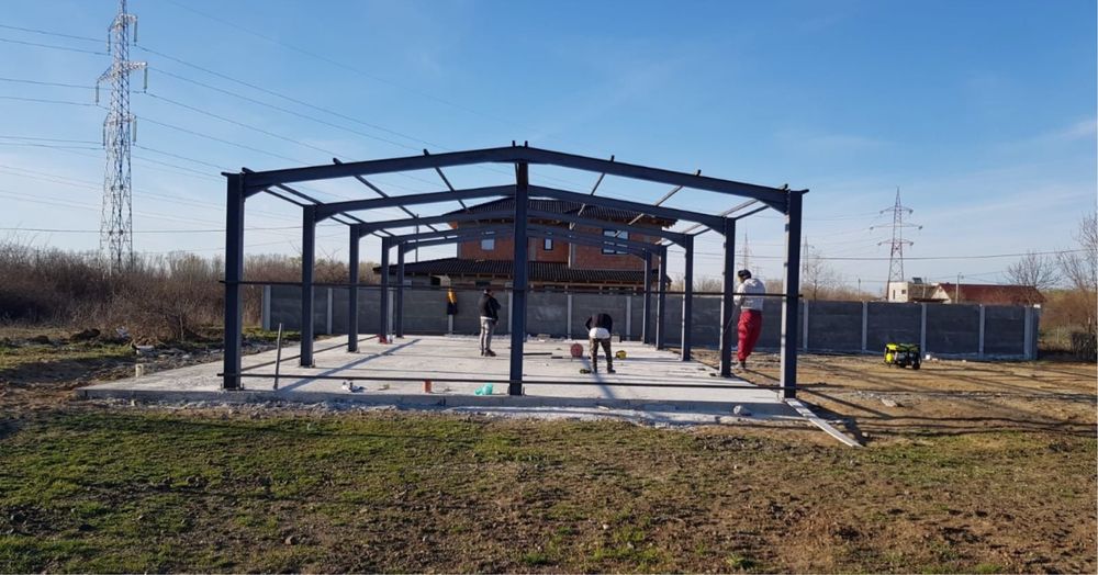 Vand hala metaluca 12X25 metei cu panouri sandwichi