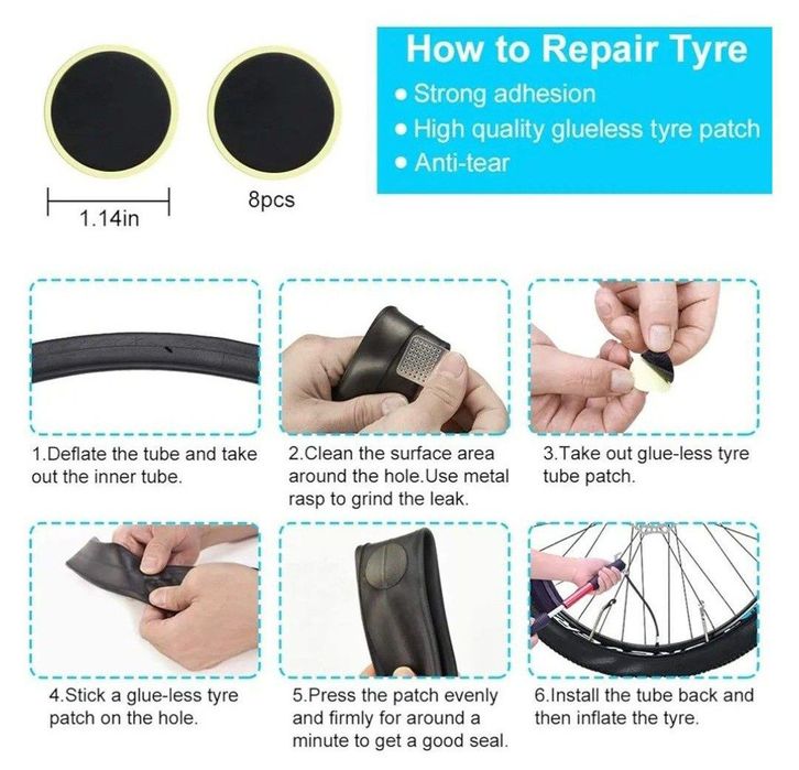 Kit de reparare a bicicletelor CHUMXINY, instrument de reparare a bici