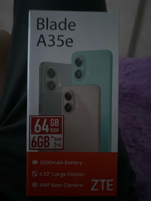 Смартфон  новый Zte Blade A35e 64 gb  Цвет Зеленый