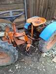 Tractor cu remorca,freza și plug