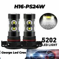 Set Două Becuri Led Cree H16(Japonia),PS24W,5202,12086 Cu Can-bus 100%