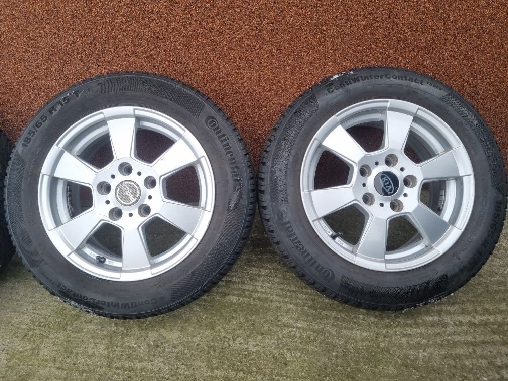 Jante PLW R15 5x114,3 echipare cu anvelope iarna Continental 185/65R15
