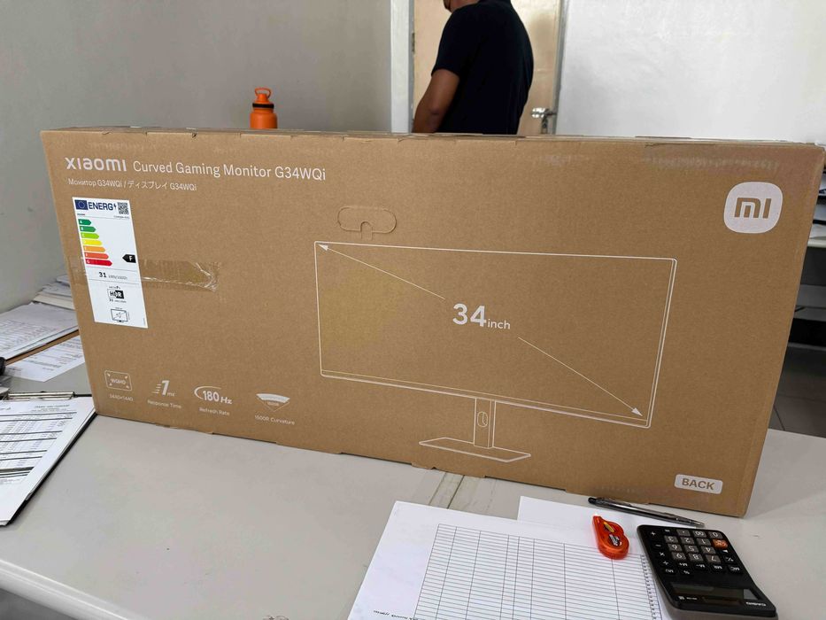Xiaomi g34i WQHD 34inch 180hz 1ms, NOU Garanție, monitor gaming pc