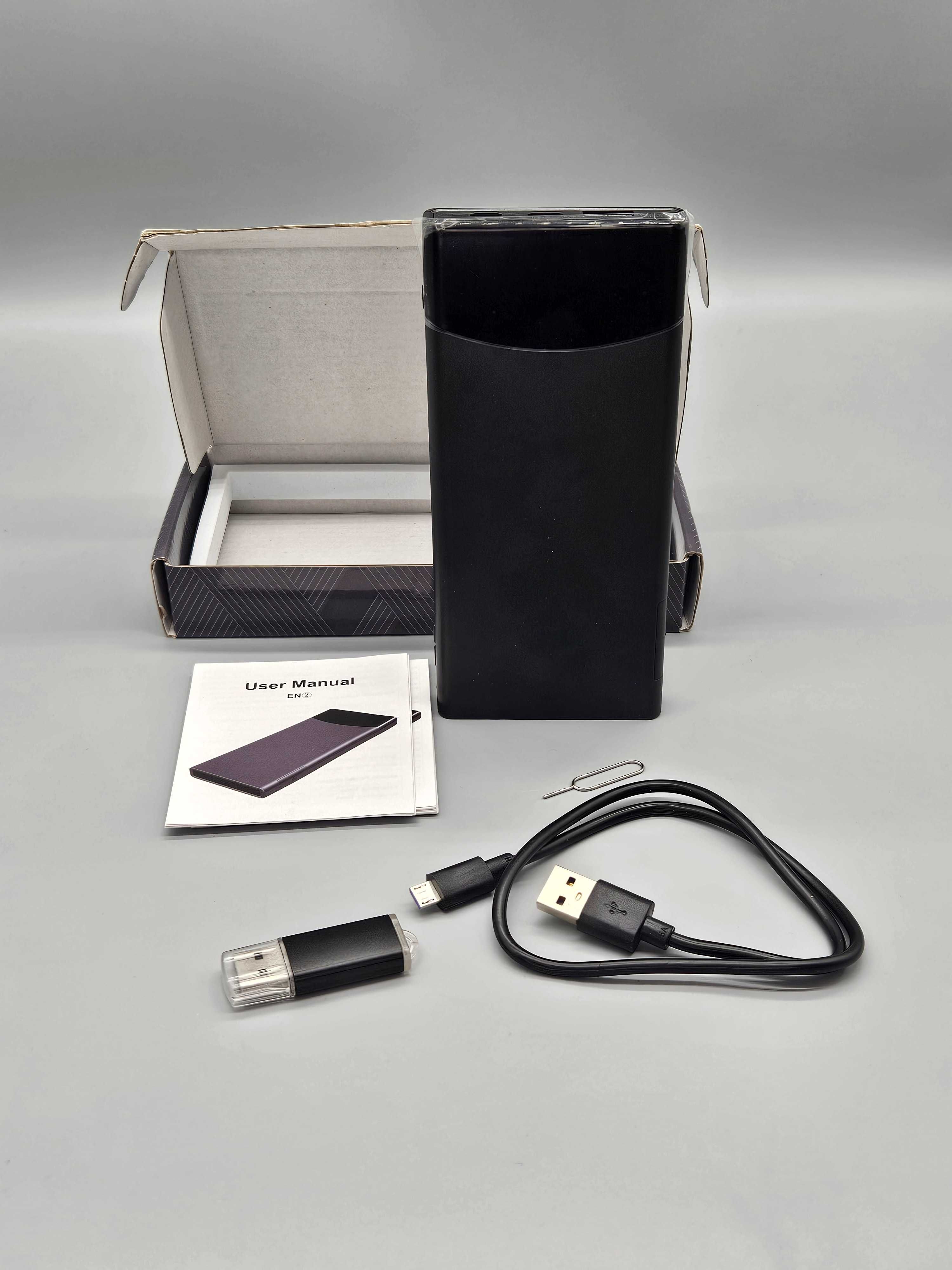 Power Bank със скрита Full HD камера, нощно виждане и детекция+64GB SD