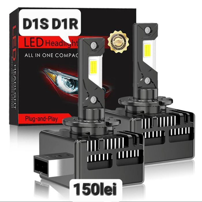 Becuri LED D1S D1R 50000LM set 2buc