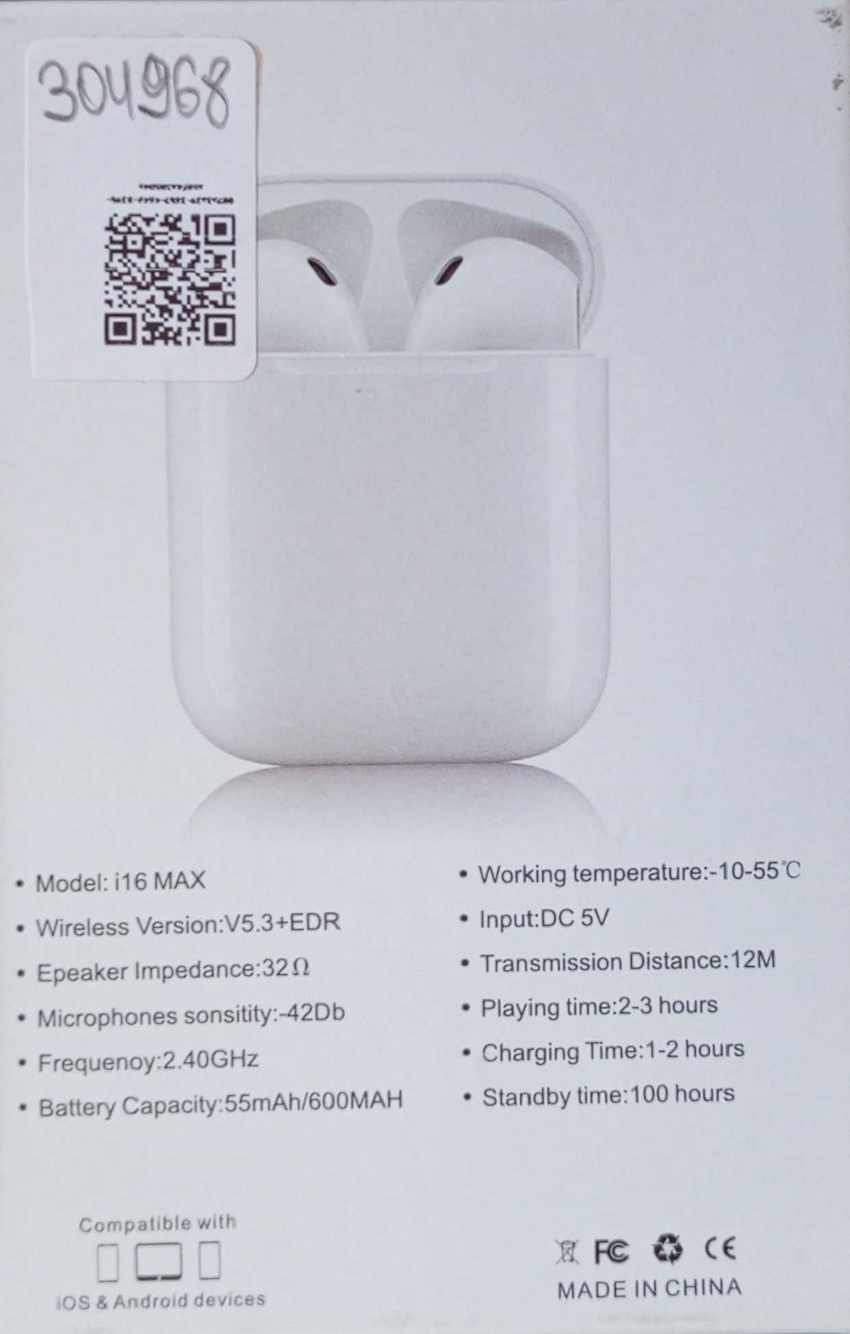 Airpods i16 max V5.3