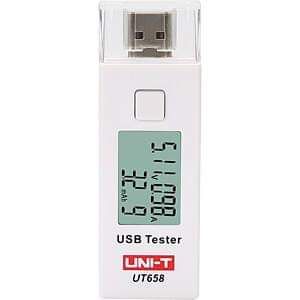 USB (тип А) измервател за ток и напрежение UNI-T, нов, немски,