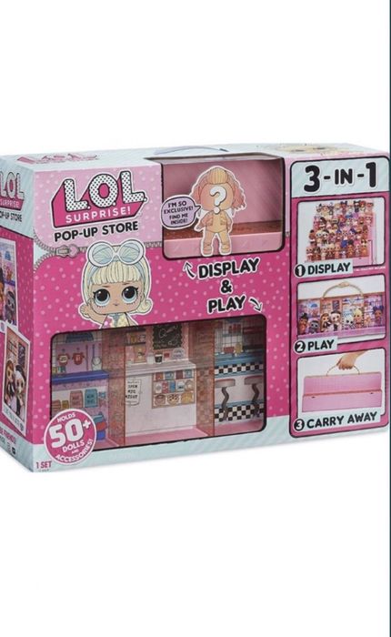 Pop up store 3 in 1 display/ Papusi LOL la bucata
