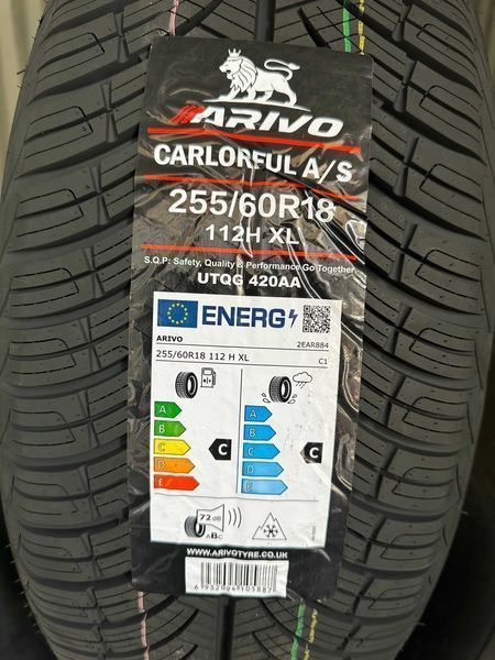 Нови всесезонни гуми ARIVO CARLORFUL A/S 255/60R18 112H XL НОВ DOT