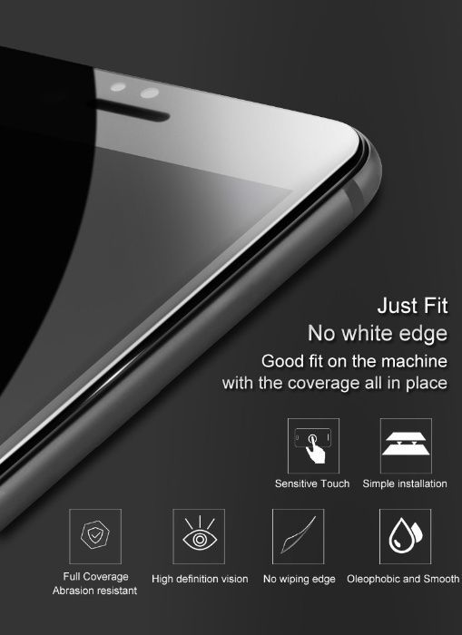 Folie sticla 9D FULL GLUE Huawei Y7 Prime 2018 / Y7 2019 / Y7 Prime