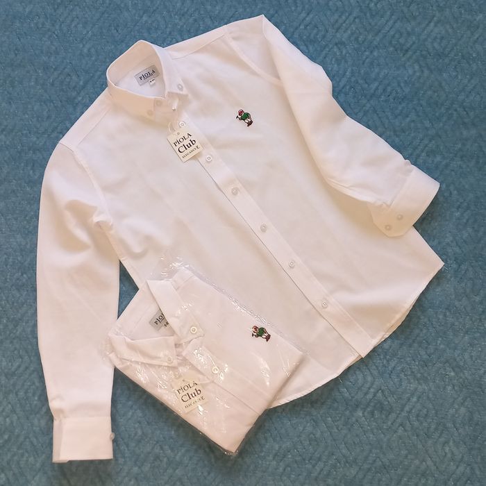 Распродаю новые белые блузки и рубашки  для детей