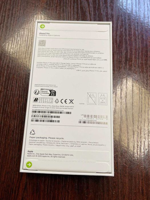 Apple iPhone 17 Pro 256GB НОВ, Запечатан