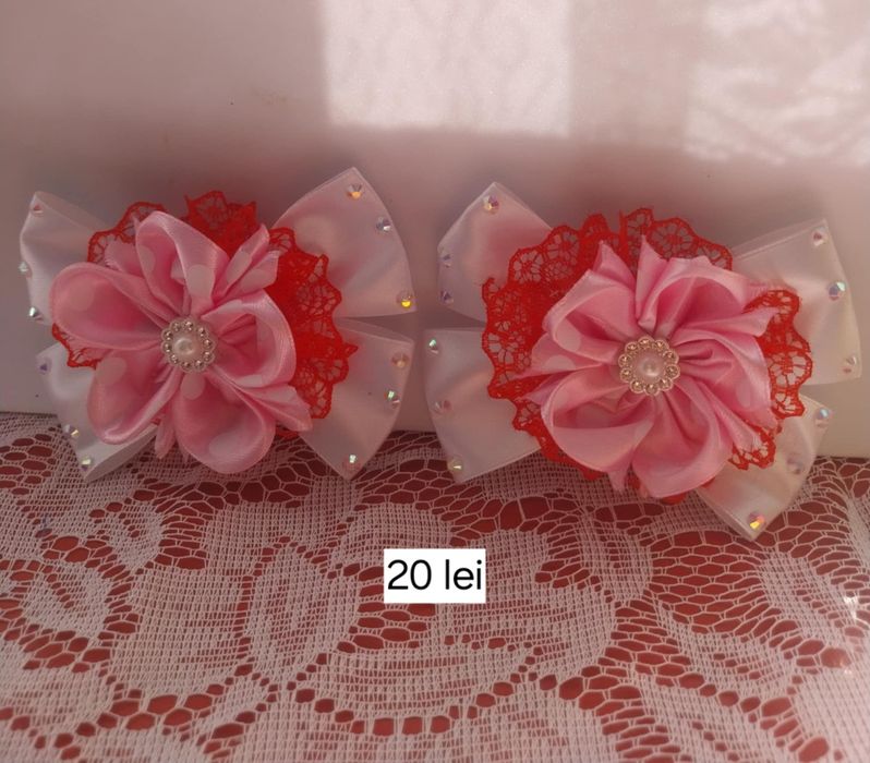 Fundițe pentru fetițe din banda de saten făcut cu mare drag