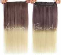 extensii par clip-on OMBRE BLOND (imita par natural)