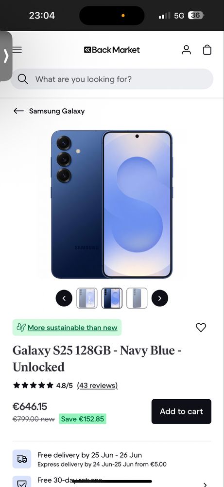 Samsung s25 128 gb navy blue si ceas galaxy 5 pro.