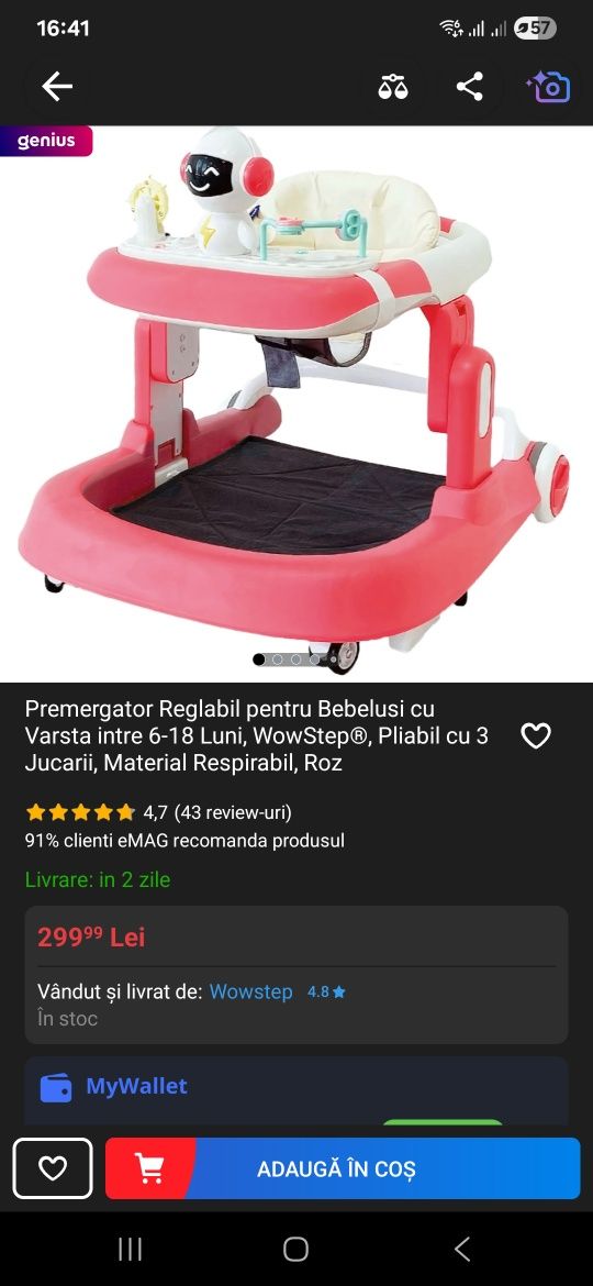Premergator reglabil pliabil wowsteps