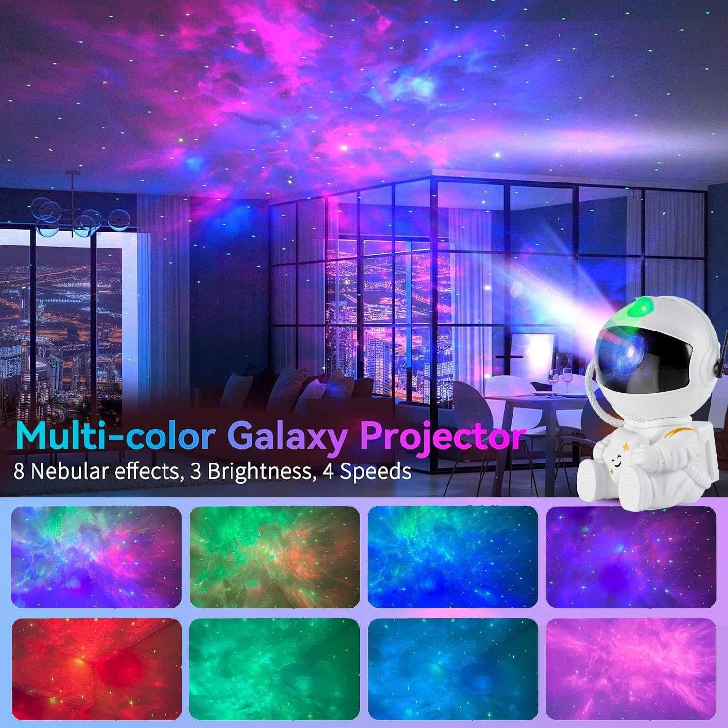 Звезден LED проектор астронавт Nebula Spaceman Light, дистанционно