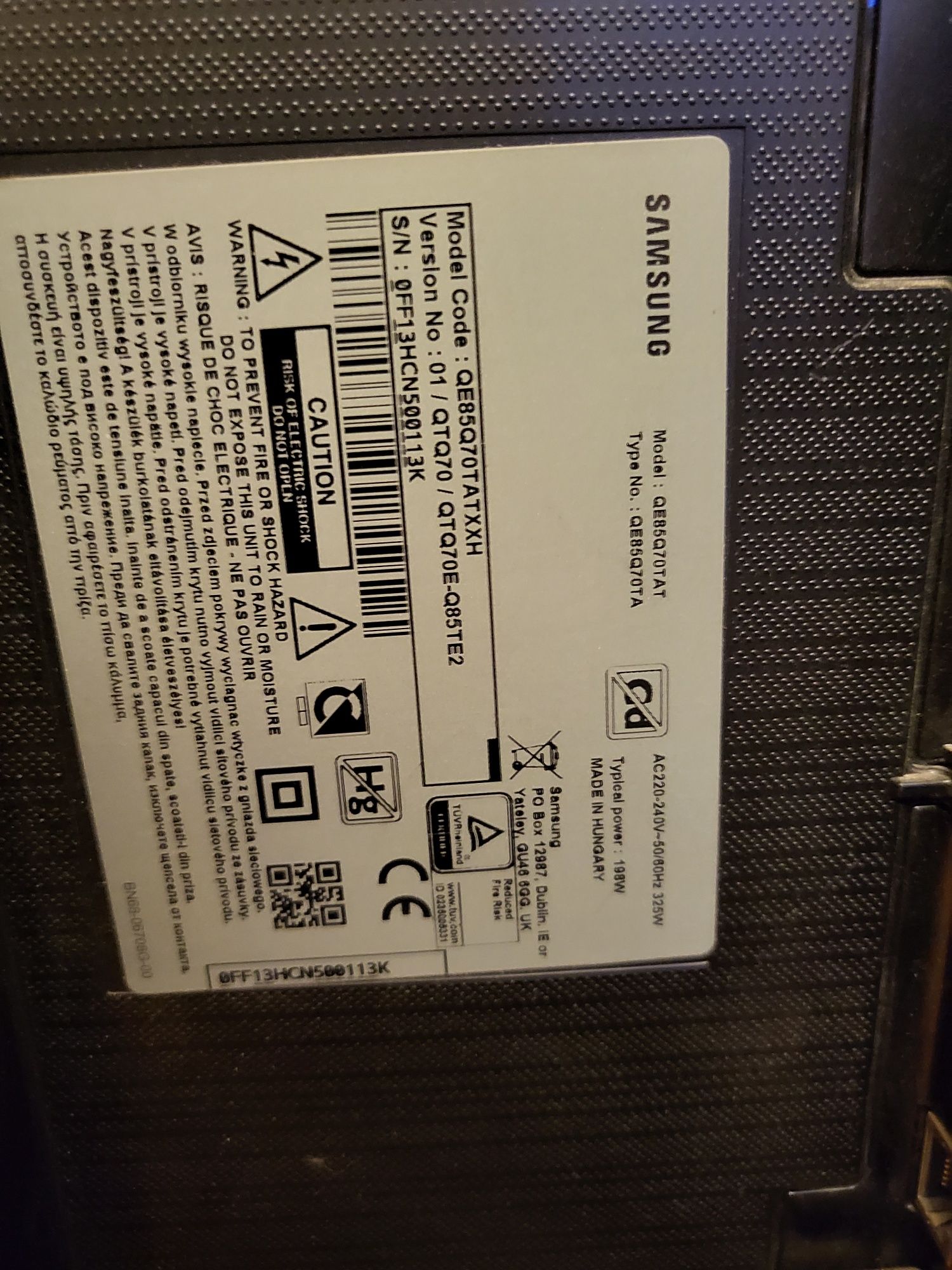 Samsung QLED 214cm