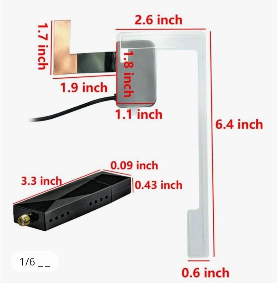 DAB002 DAB+ антена с USB адаптер приемник