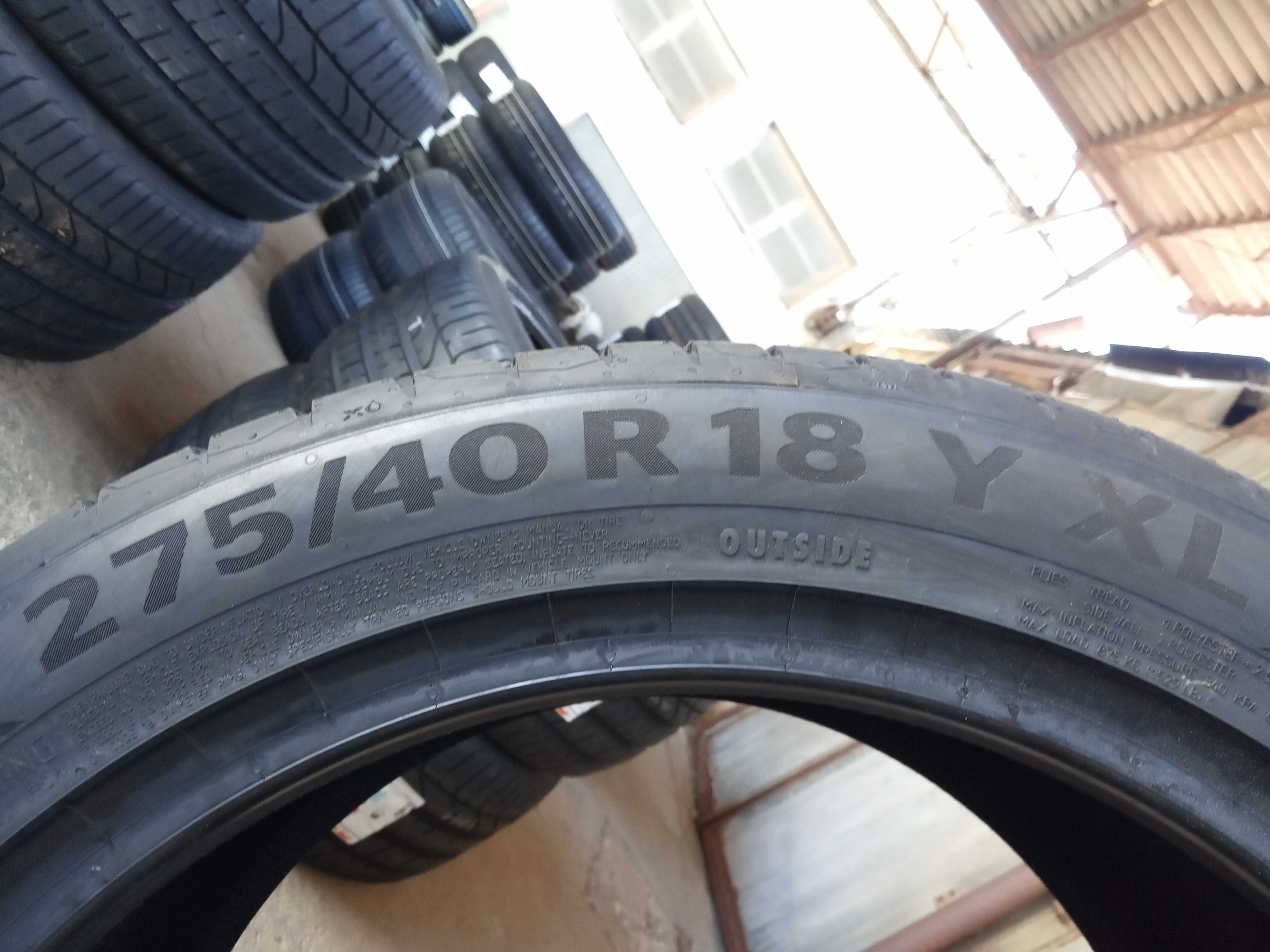 2 Нови летни гуми 275/40R18 Continental PremiumContact7 EV 103 DOT2025