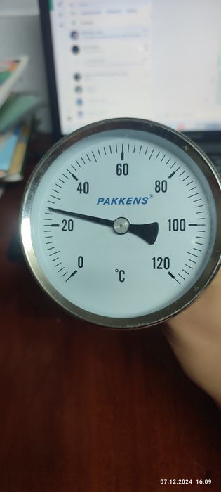 Термометр биметаллический осевой