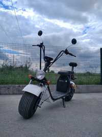 Електрически скутер BIG CITY HARLEY X7 ULTRA 1500W 60V 12Ah Бял