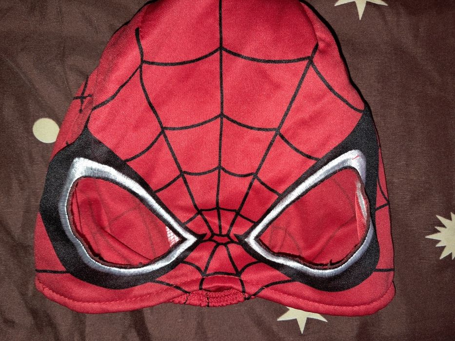 Costum Spiderman cu muschi+mască si costum spiriduș+șosetele Craciun
