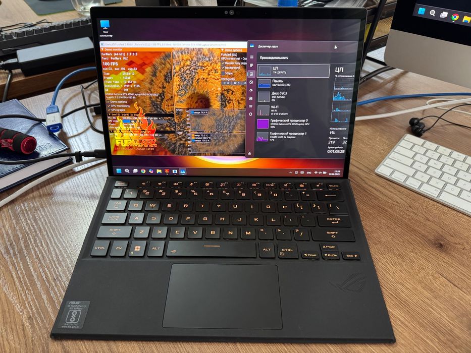 Asus ROG Flow Z13 - игровой планшетный ПК (Core i9/RTX4050)!