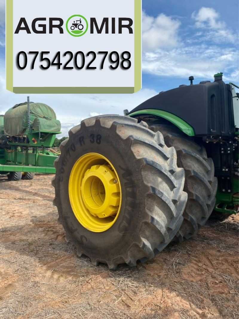 Anvelope noi 16.9-24 cu 8 pliuri marca CEAT pentru tractor fata