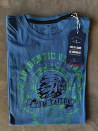 Нова мъжка синя тениска Tom Tailor размер S