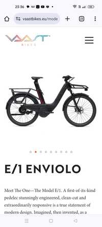 Bicicleta electrica cargo SUV Vaast E1 Enviolo,  Bosch CX