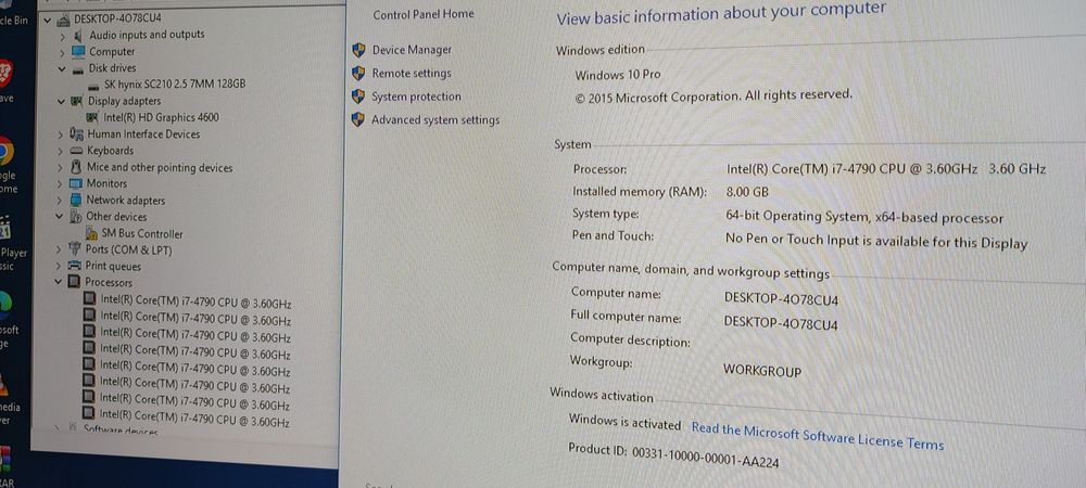 PC desktop i7 gen a 4a