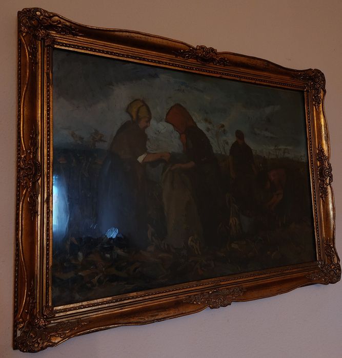 Tablou vechi, cu semnatura Tibor Erno