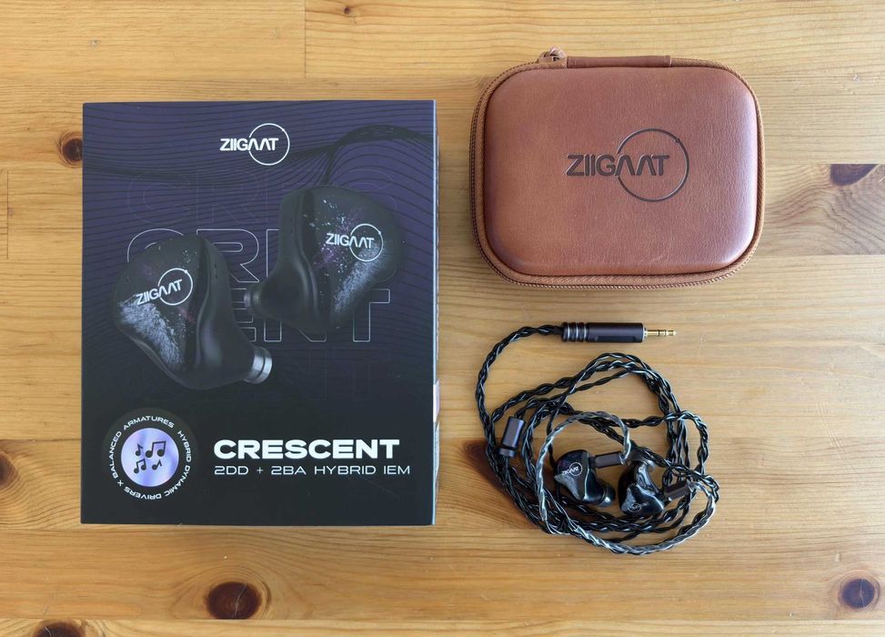 ZiiGaat Crescent Premium 2DD+2BA Hybrid IEM Casti HIFI Noi, Cutie