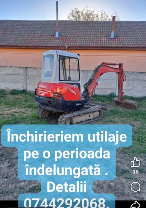 Închiriez excavator, buldoexcavator