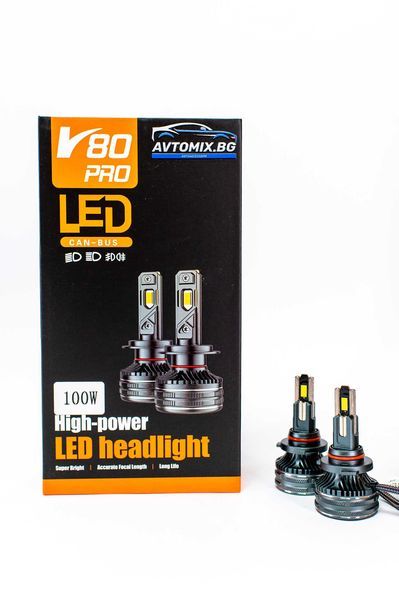 LED Крушки НB3 (9005) 100w 10000LM,12-24v canbus 1 ГОДИНА ГАРАНЦИЯ