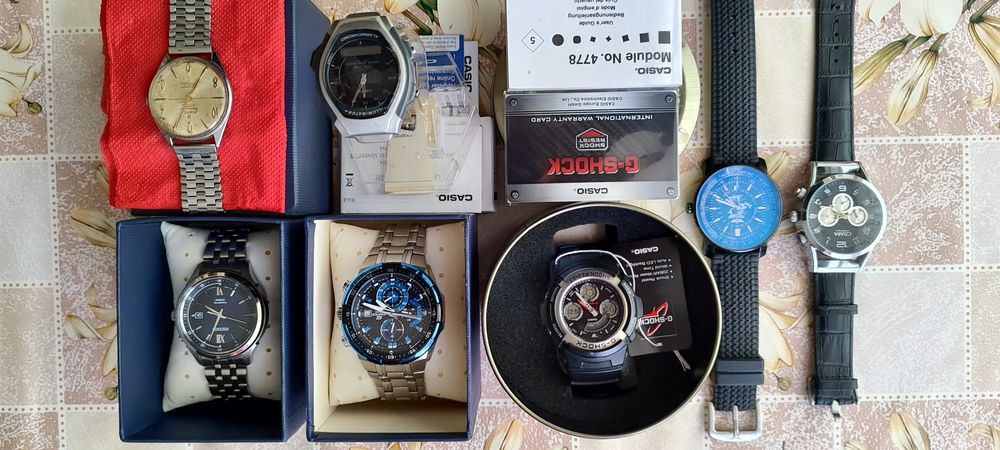 Часовници: Seiko, Breitling, Casio, Atlantic, Slava