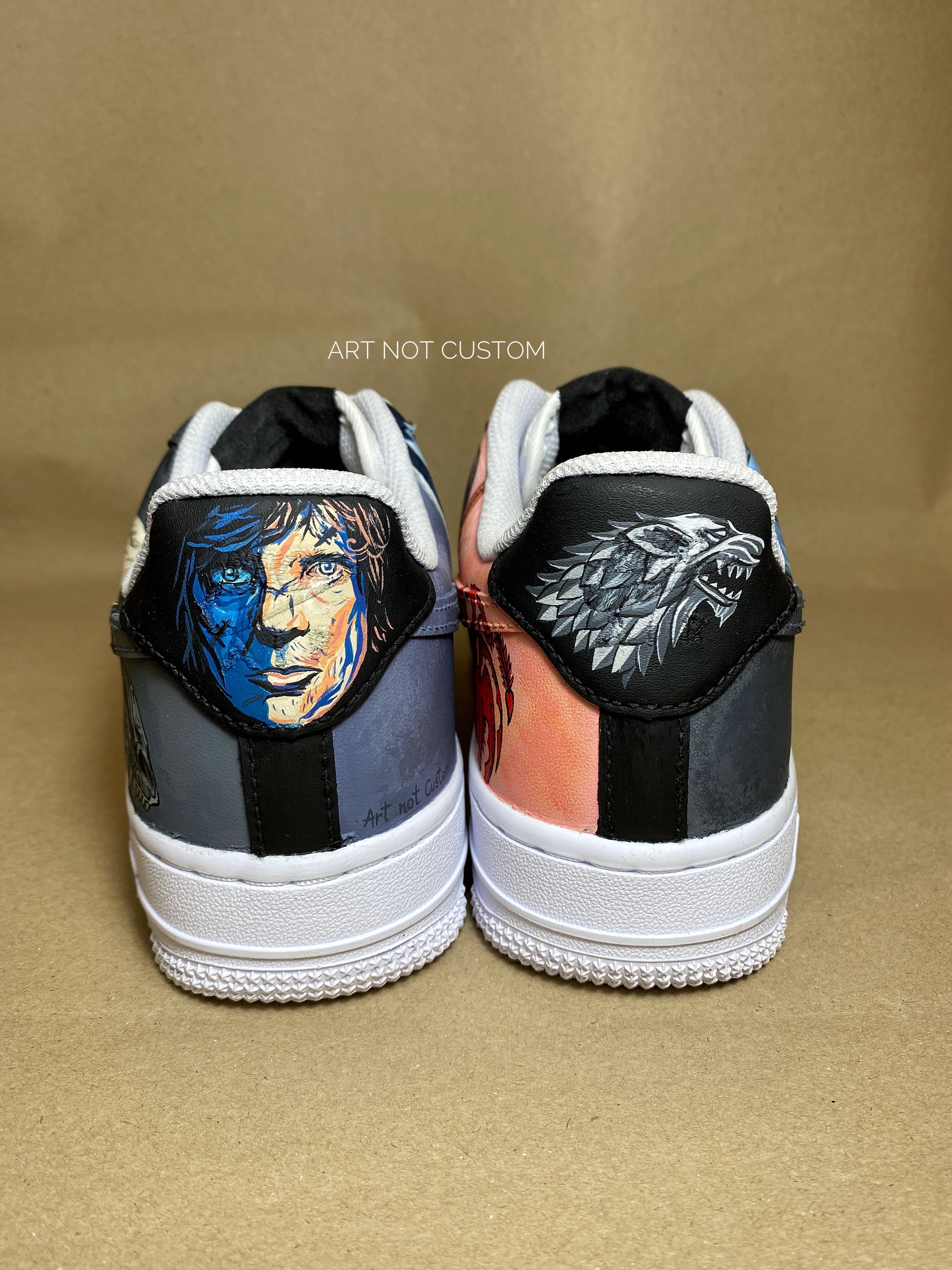 Personalizare sneakersi, AF1 , custom shoes, Nike, Game of Thrones