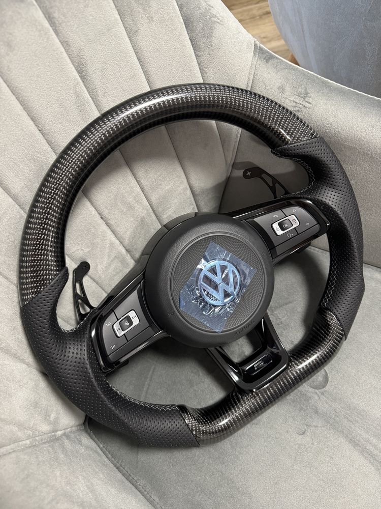 Volan Nou VW Volkswagen Carbon R GTI GTD Golf 5 6 7 Passat CC B6 B7 B8