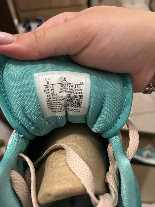 Adidasi Air Jordan 1 low tropical teal originali mărime 39