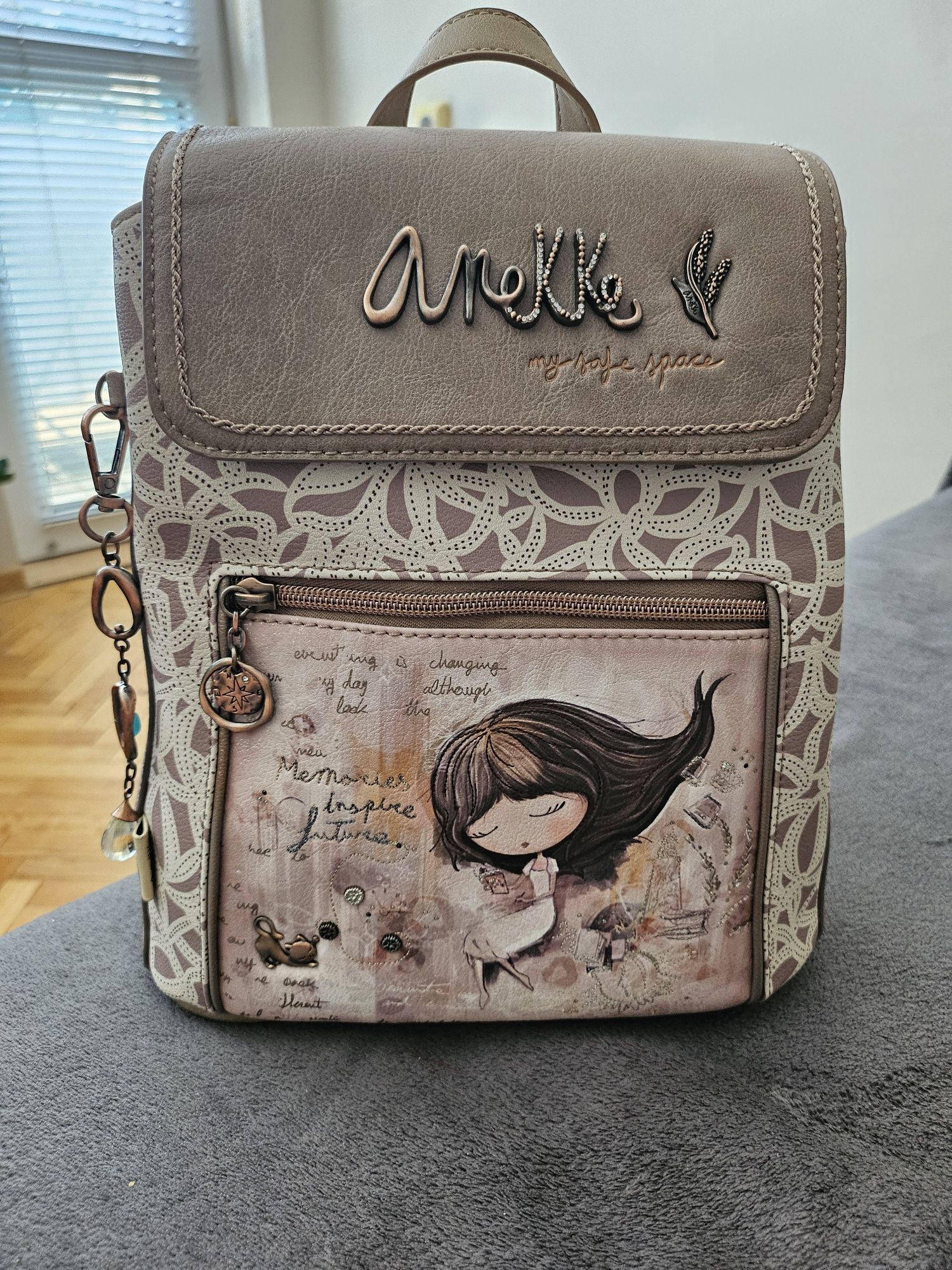 Anneke, кожени чанти, раница за лаптоп/пътуване