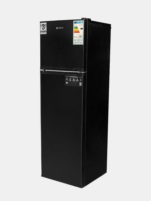 Черный холодильник Immer 145см