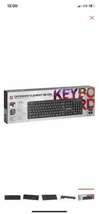 Продаю клавиатуру Defender ELEMENT HB-520 черный